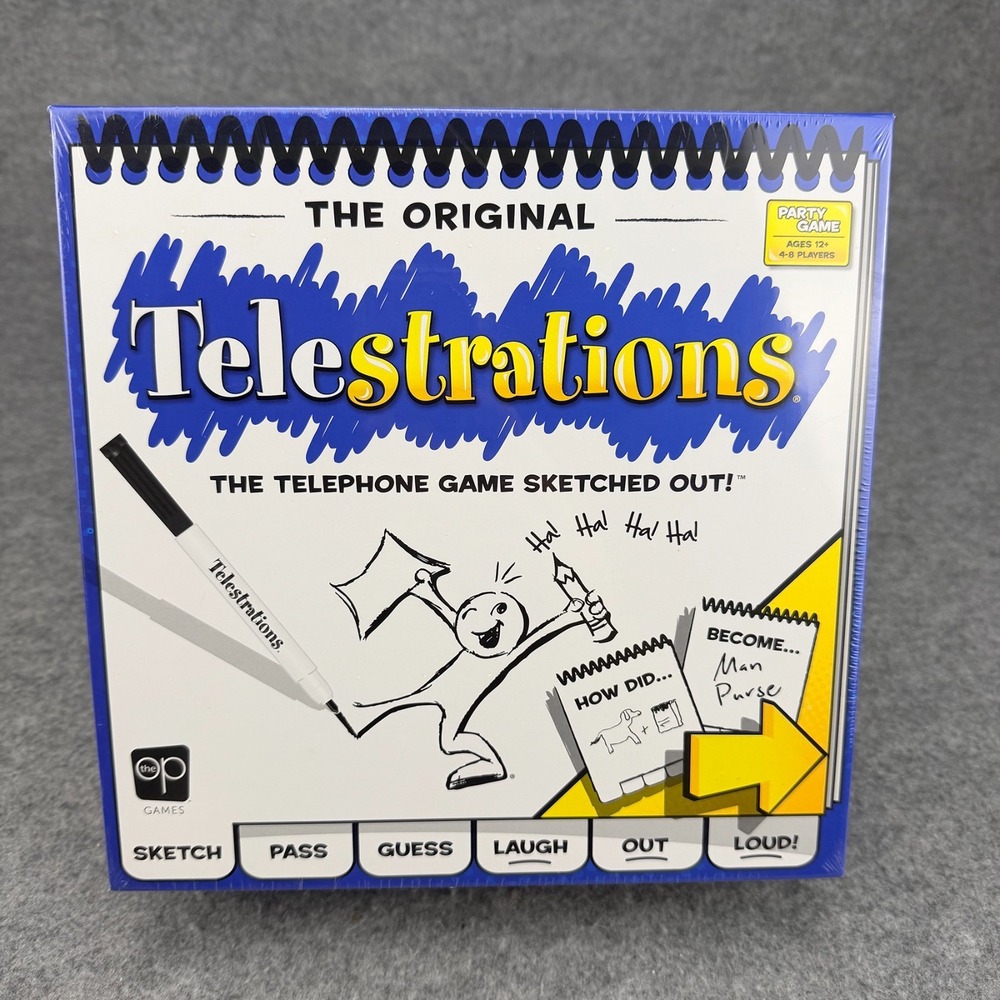 USAopoly Telestrations Original Party Board Game Sealed Sketching Game
